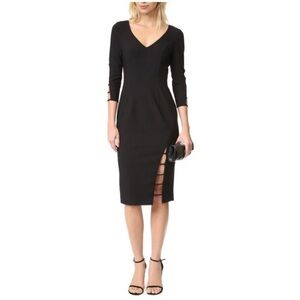 Black Halo | Women’s Black Rizzo Cut Out Dress Size 4
